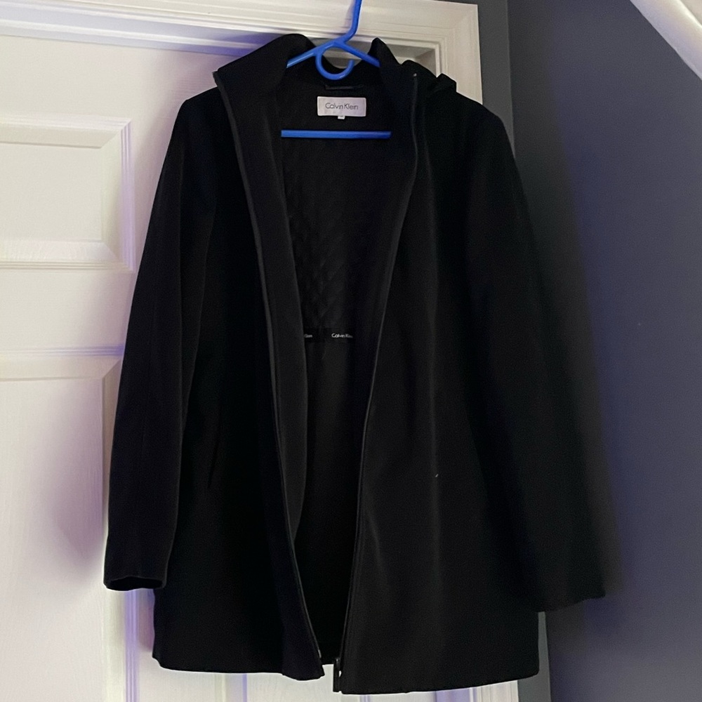 Calvin Klein Mens Black Peacoat